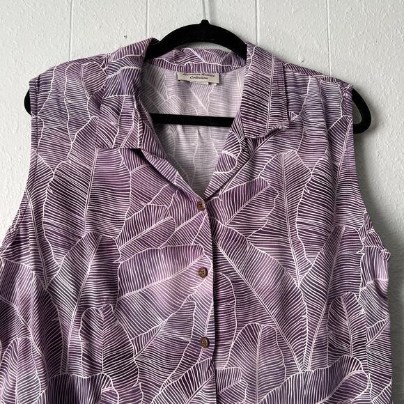 Hawaiian Reserve Top Womens 2XL Lightweight Casual Relaxed Beachy Summer Coastal - Picture 3 of 10